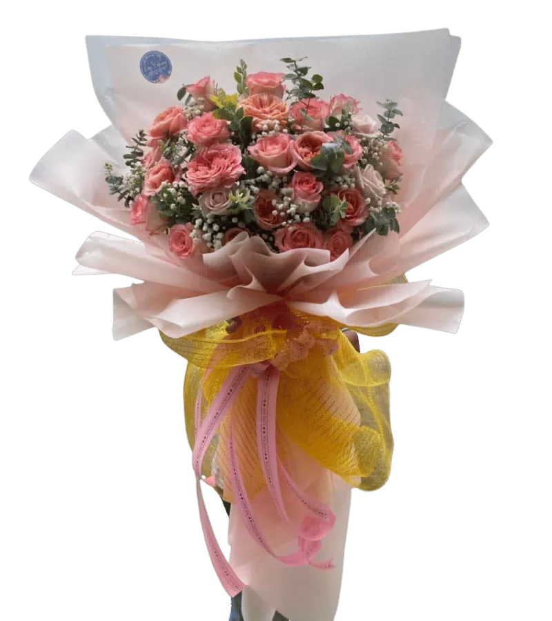Bó Hoa Hồng Cam Dịu Dàng