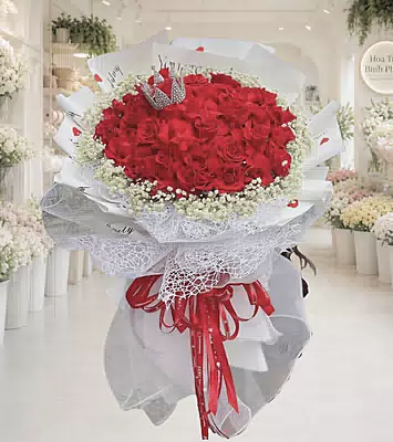 Bó Hoa Hồng Đỏ Say Đắm