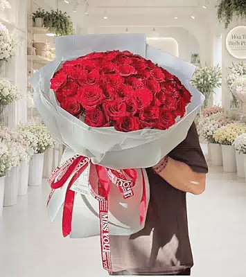 Bó Hoa Hồng Đỏ Say Đắm