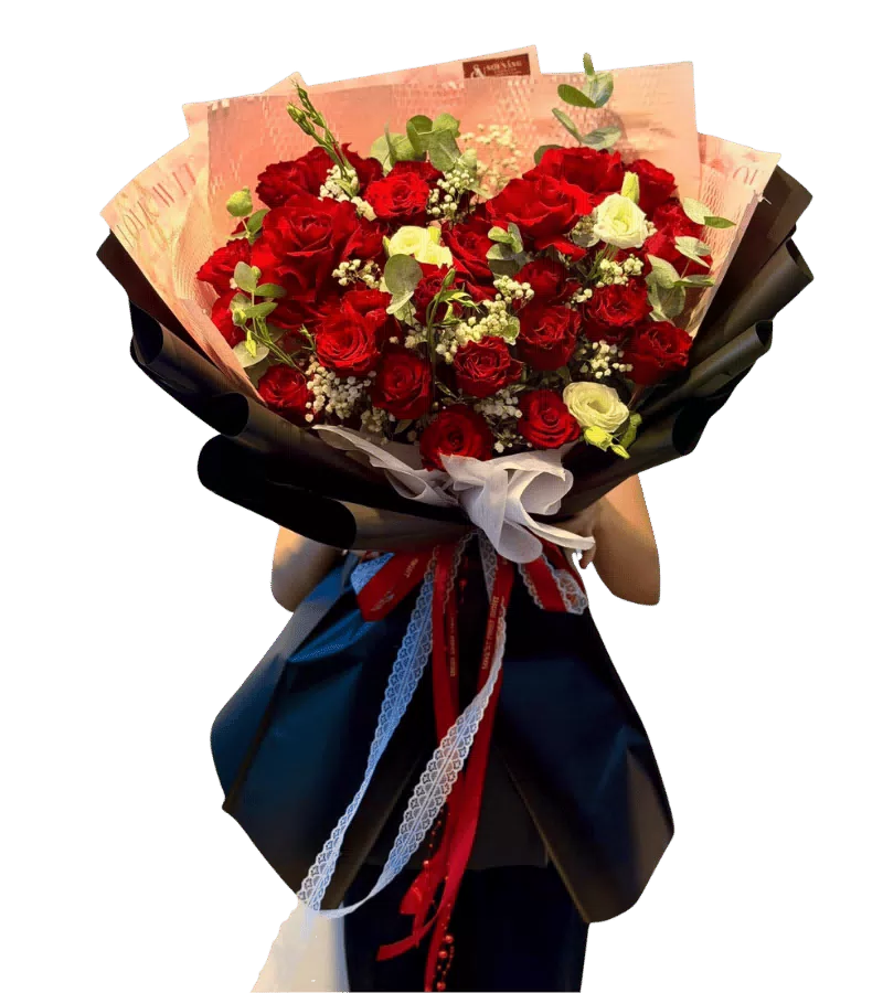 Bó Hoa Hồng Đỏ Say Đắm