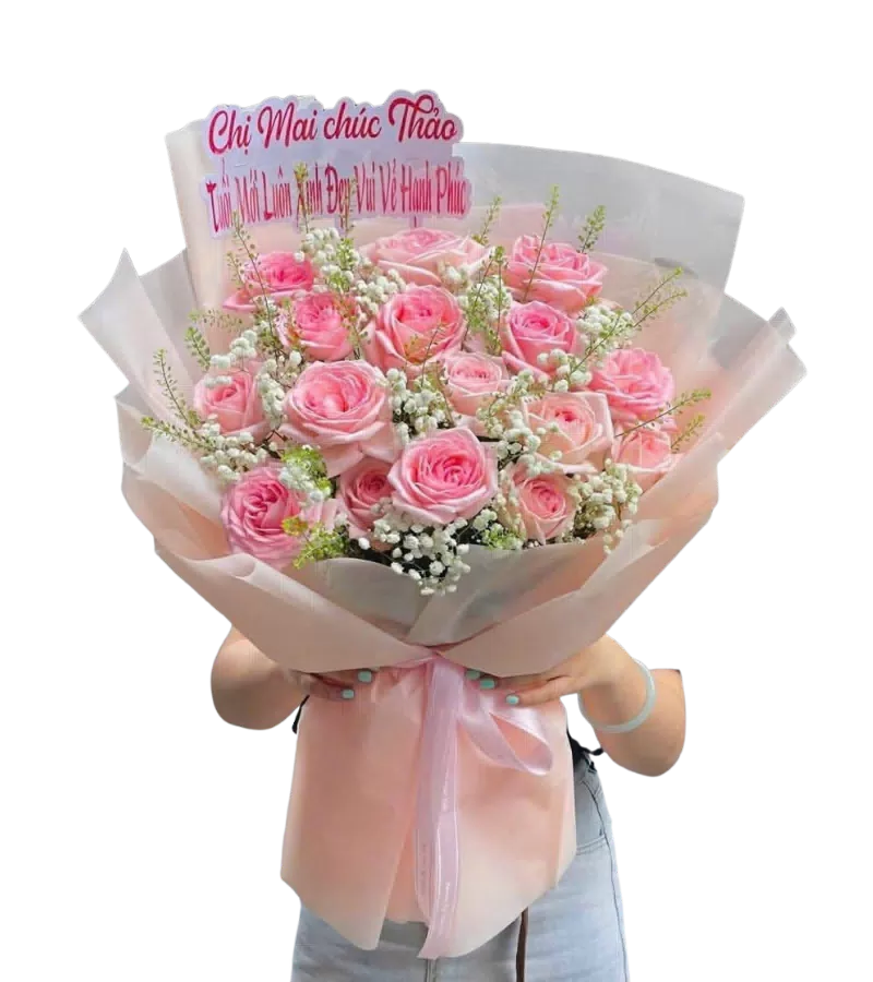 Bó Hoa Hồng Đỏ Thầm Thương