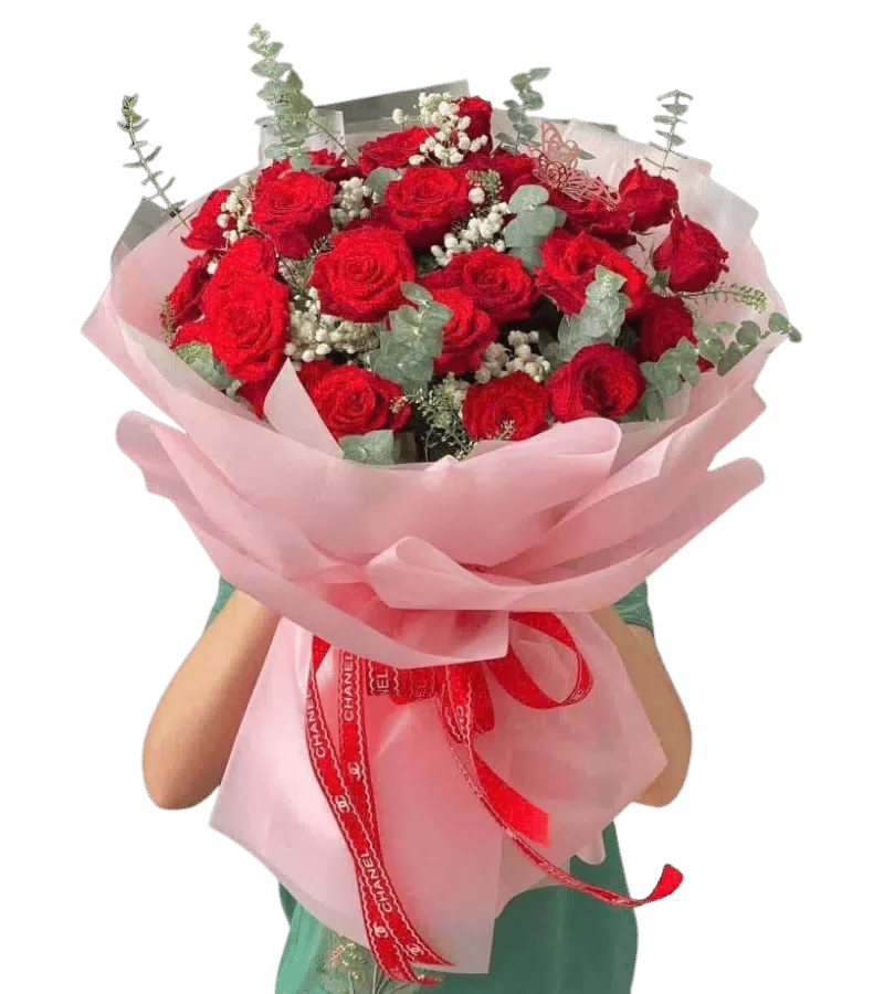 Bó Hoa Hồng Đỏ Thầm Thương