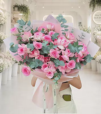 Bó Hoa Hồng Mộng Mơ