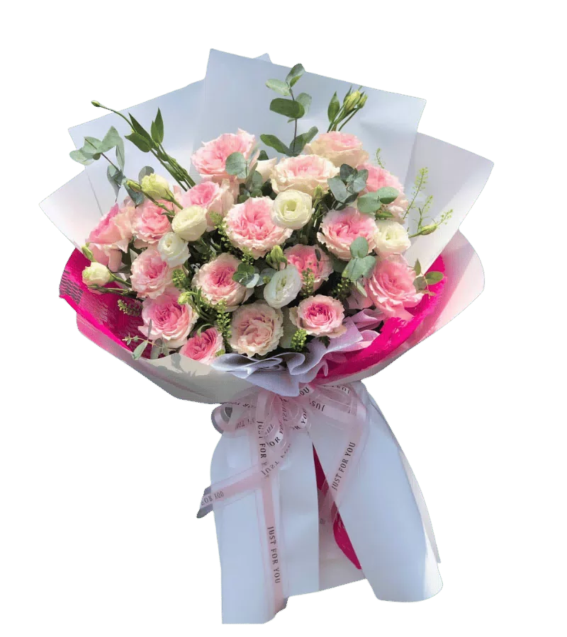 Bó Hoa Hồng Phấn Tươi Thắm