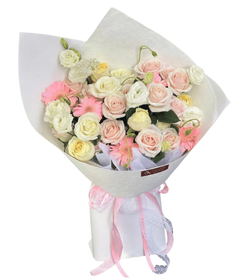Bó Hoa Nhiều Màu Rạng Rỡ