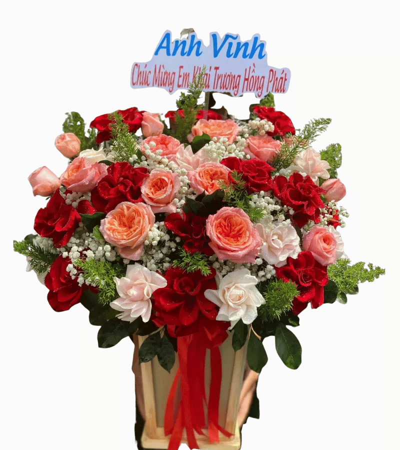 Giỏ Hoa Khai Trương Hạnh Phúc