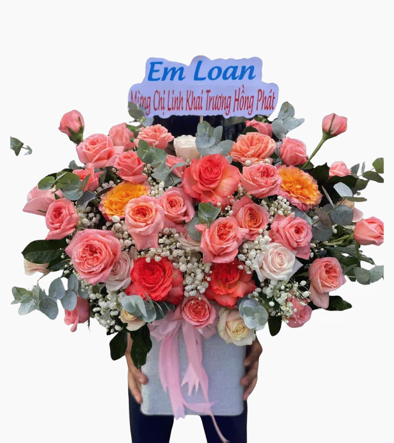Giỏ Hoa Khai Trương Thịnh Vượng