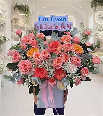 Giỏ Hoa Khai Trương Thịnh Vượng