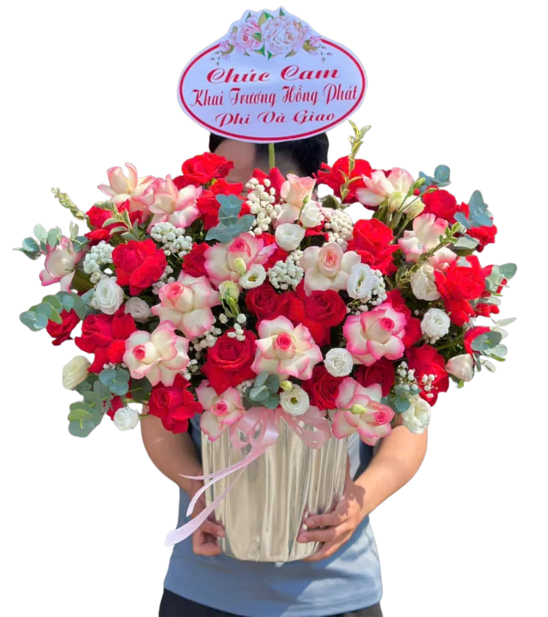 Giỏ Hoa Khai Trương Thịnh Vượng