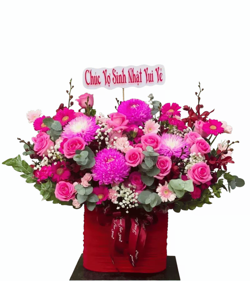 Giỏ Hoa Sinh Nhật Rạng Ngời