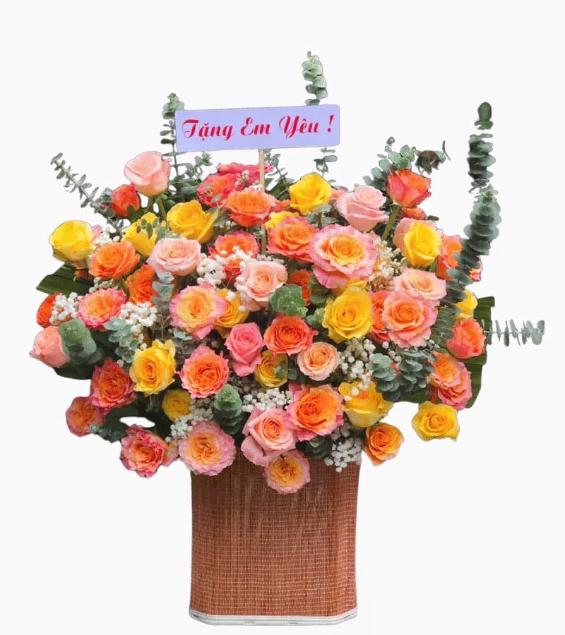 Giỏ Hoa Tặng Em Yêu Ngọt Ngào