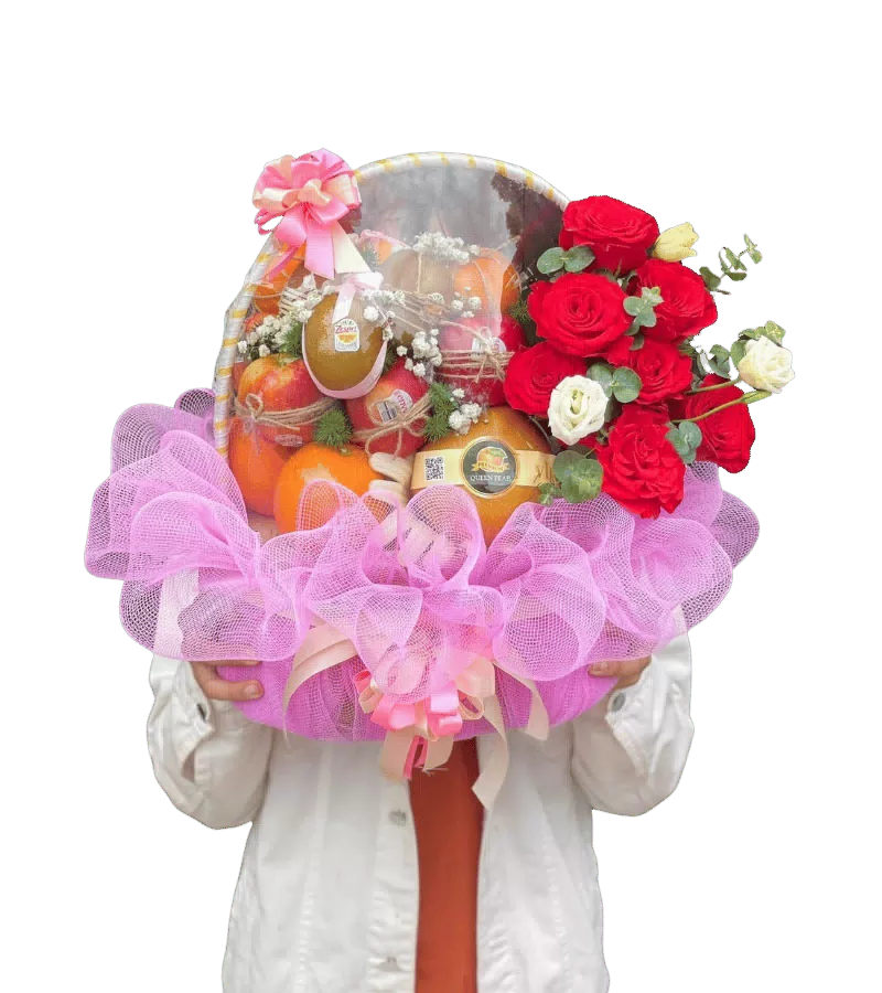 Giỏ Trái Cây Đỏ Phúc Lộc