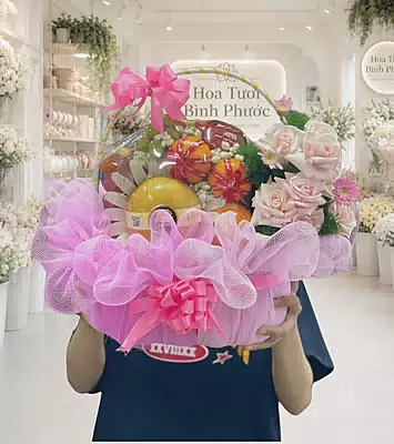 Giỏ Trái Cây Hồng Phồn Vinh