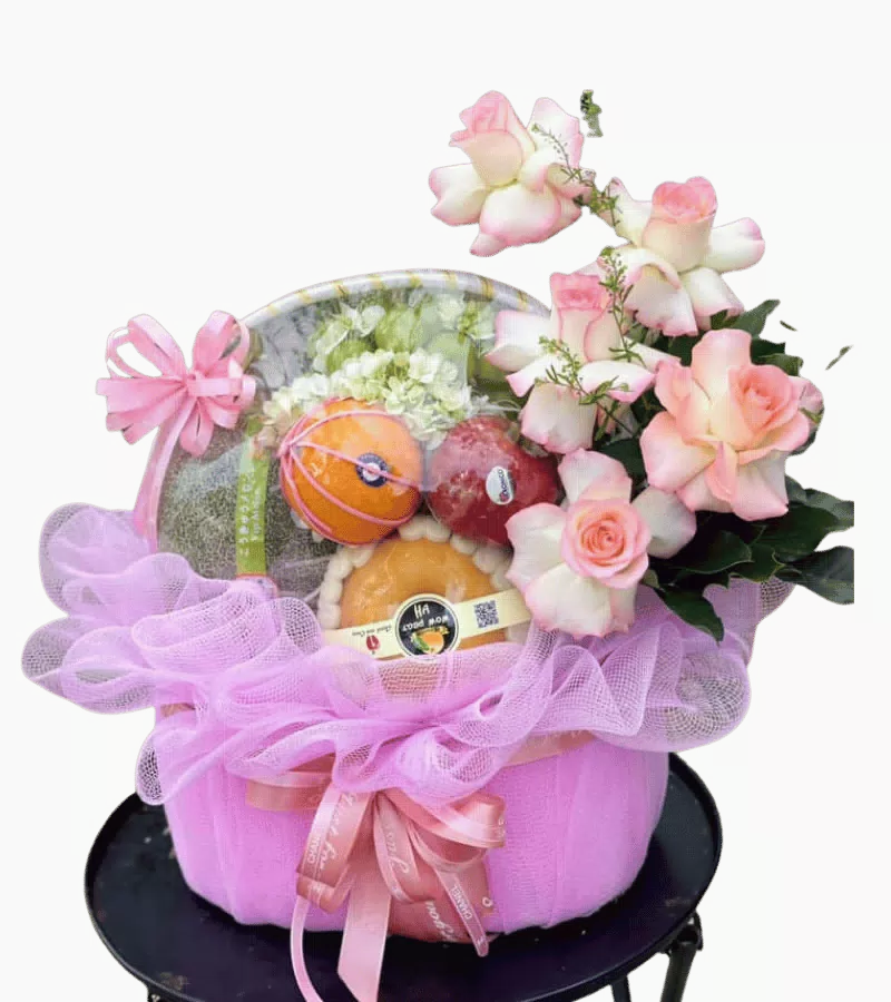 Giỏ Trái Cây Hồng Thịnh Vượng