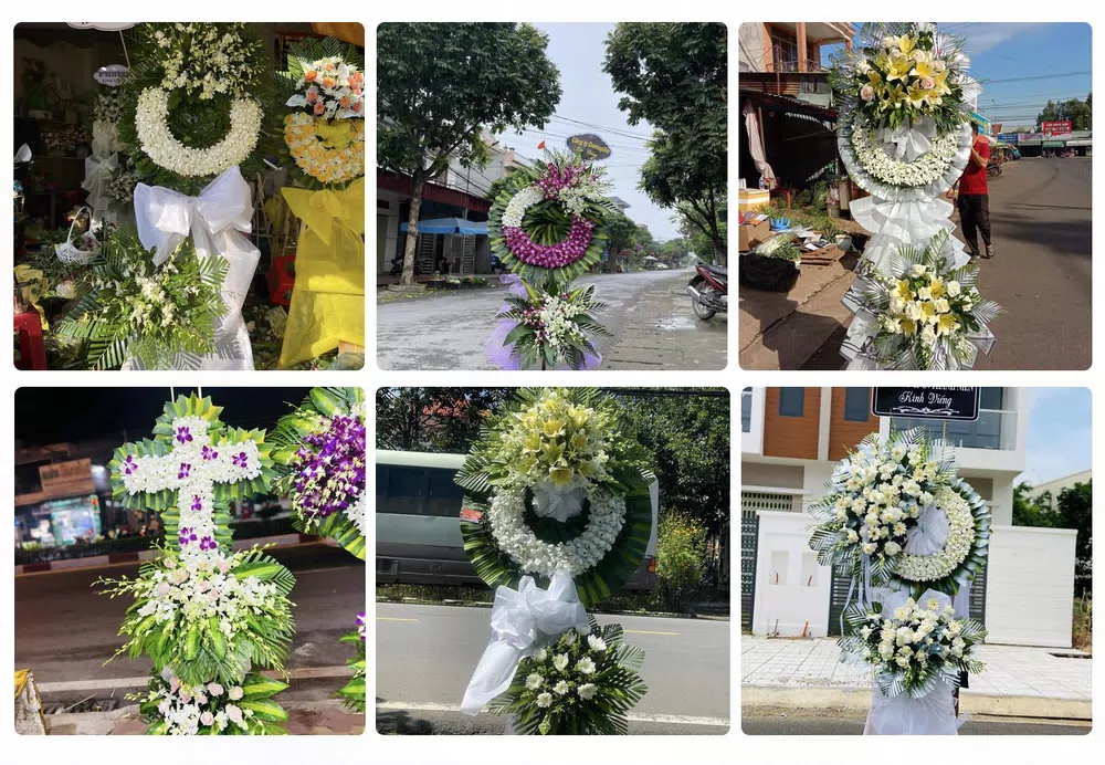 Vòng hoa chia buồn Phước Long
