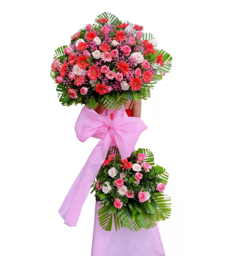Hoa Khai Trương 2 Tầng Giá Rẻ