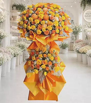 Kệ Hoa Khai Trương Bách Lộc Bách Phát