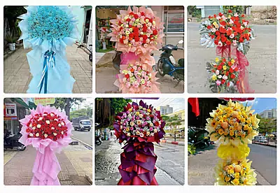 Đặt Kệ Hoa Khai Trương tại Đồng Phú, Bình Phước