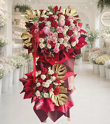 Kệ Hoa Khai Trương Kim Ngọc Mãn Đường
