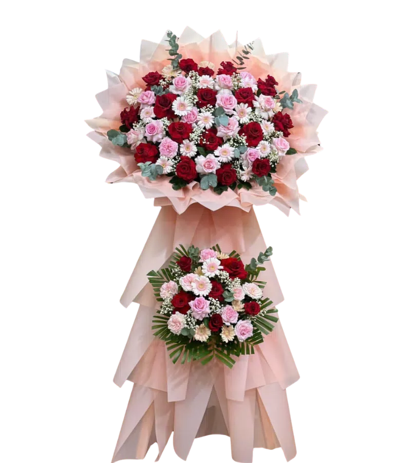 Kệ Hoa Khai Trương Phú Quý Cát Tường
