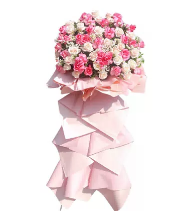 Kệ Hoa Khai Trương Tone Hồng Đẹp