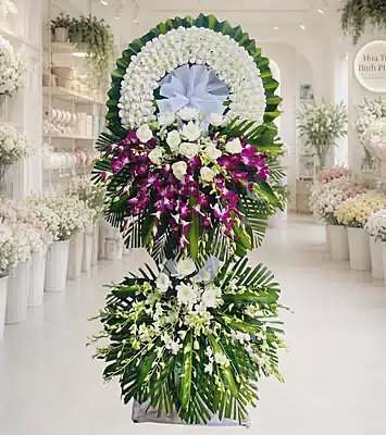 Kệ Hoa Viếng Tím Tiếc Thương