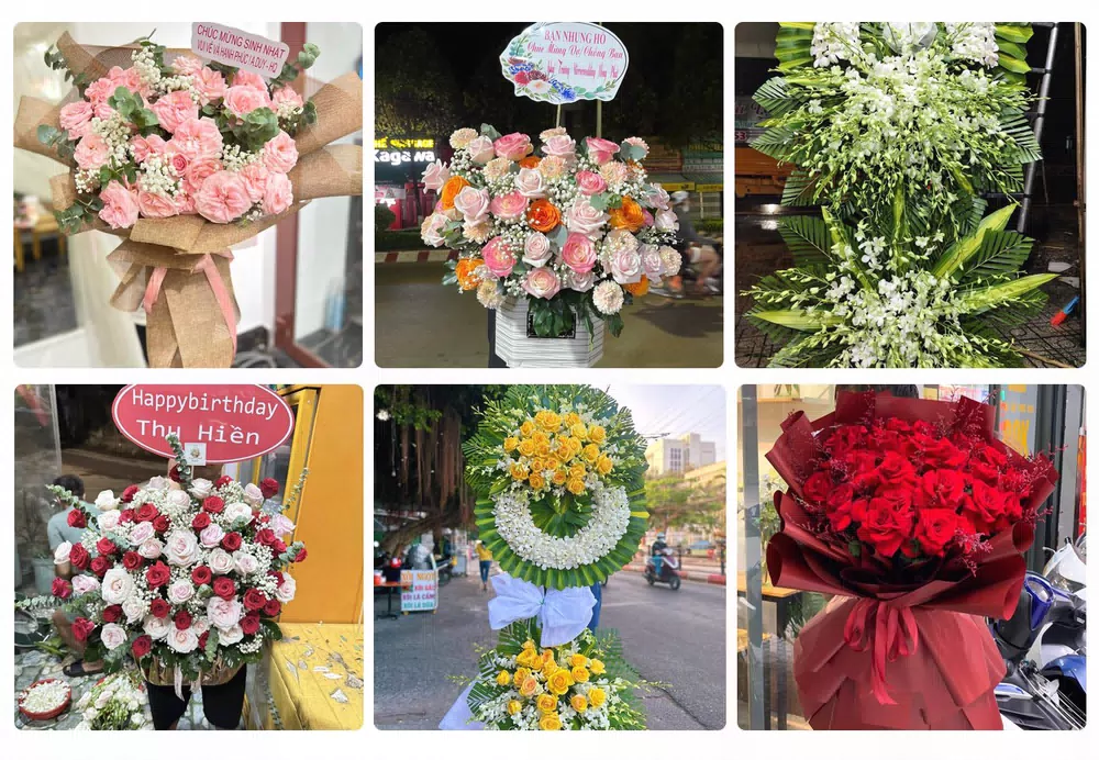 Mẫu hoa tươi tại shop hoa tươi Phước Long, Bình Phước