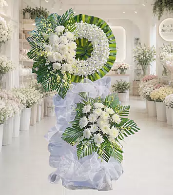 Vòng Hoa Cúc Trắng An Nghỉ