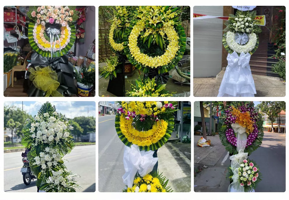 Vòng hoa đám tang Bình Long, Bình Phước