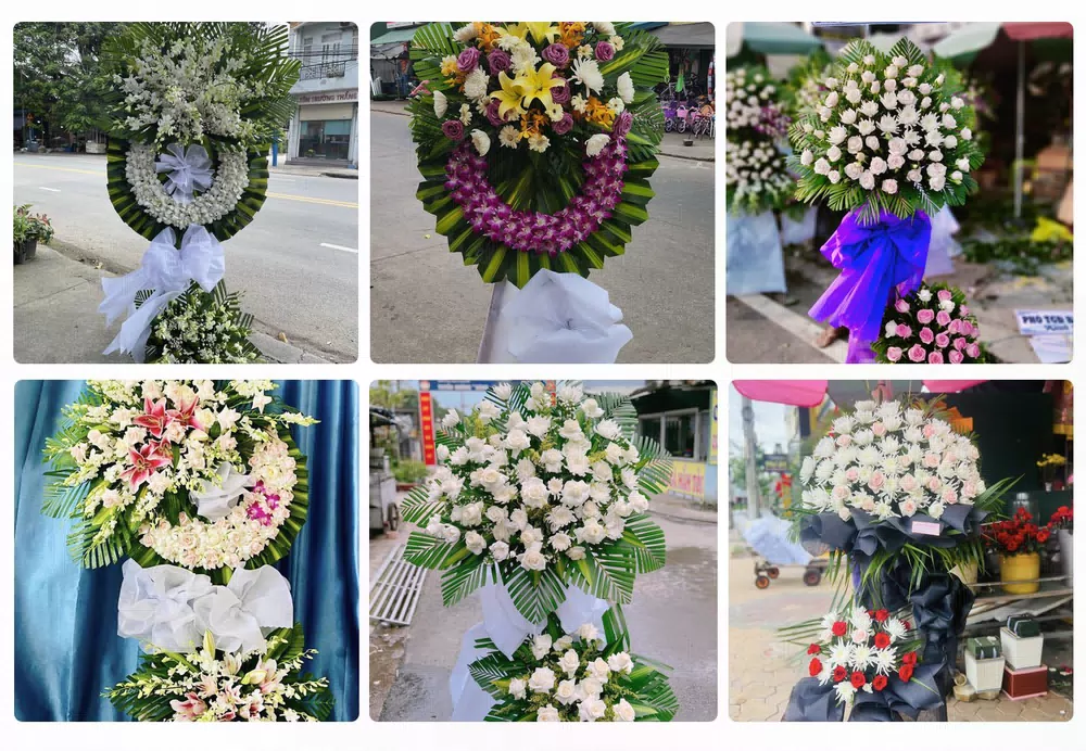 Vòng hoa đám tang Bù Đăng, Bình Phước