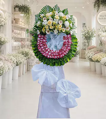 Vòng Hoa Nhiều Màu An Nghỉ